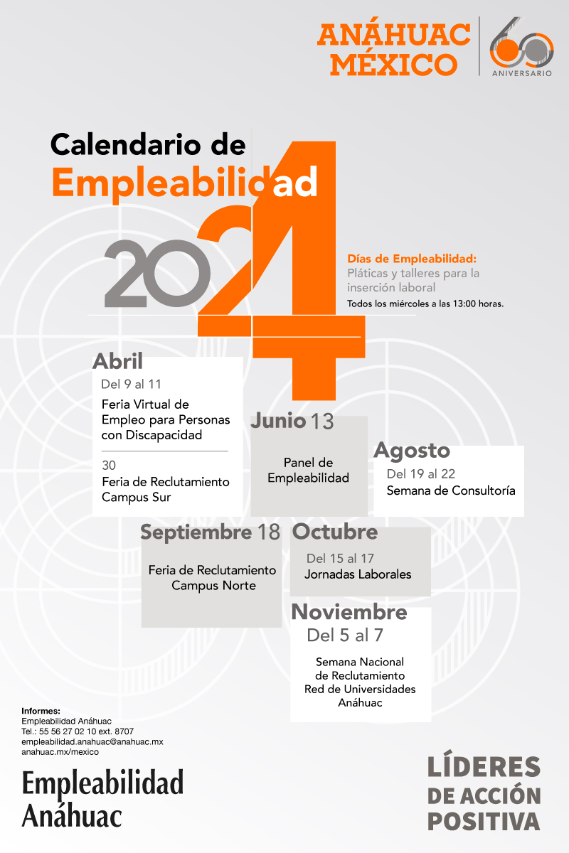 ¡Participa en los eventos de Empleabilidad Anáhuac 2024!