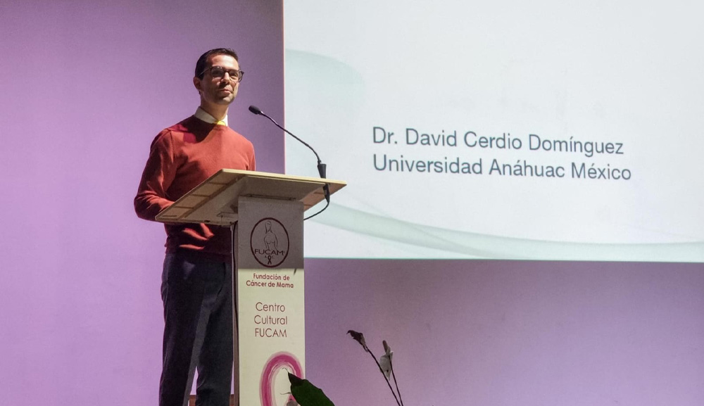 David Cerdio en el primer congreso de cuidados paliativos FUCAM