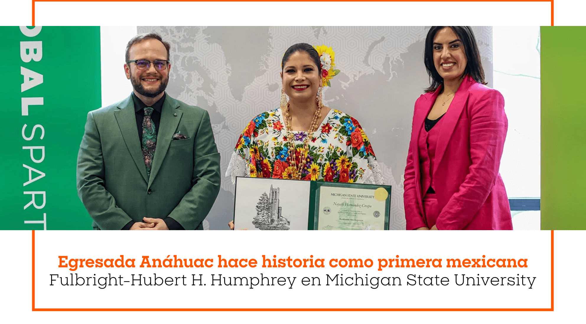 Egresada Anáhuac hace historia como primera mexicana Fulbright-Hubert H. Humphrey en Michigan State University