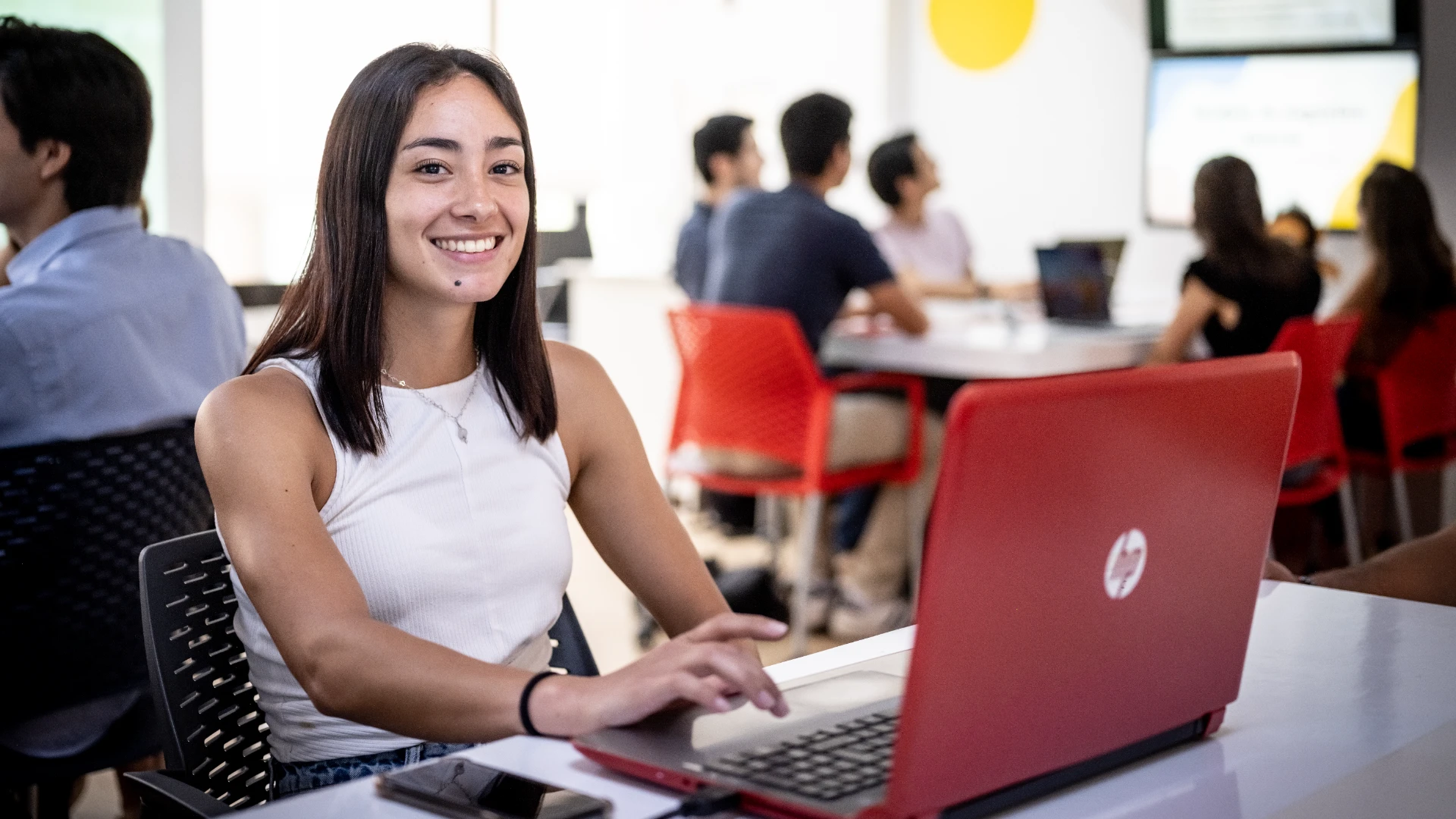 Estudiante evaluando plan de estudios de carrera economía