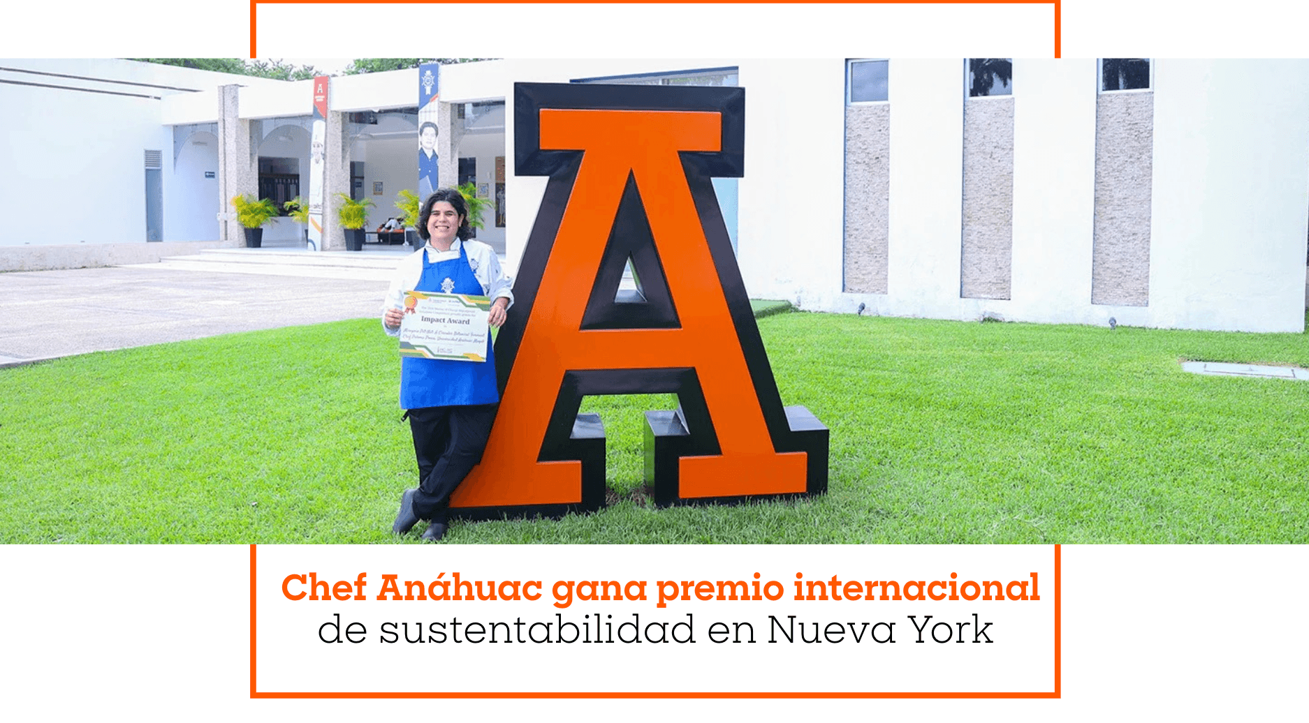 Chef Anáhuac gana premio internacional de sustentabilidad en Nueva York 