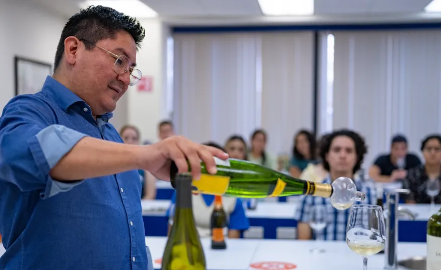Clase de dirección de restaurantes servicio de bebidas
