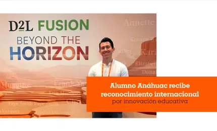 Alumno Anáhuac recibe reconocimiento internacional por innovación educativa