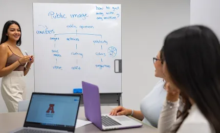 estudiantes de publicidad en clase anahuac