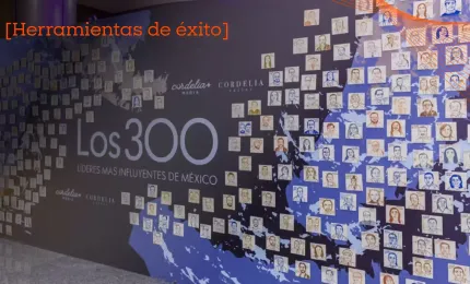 Pared de bienvenida de comida de los 300 lideres de mexico 