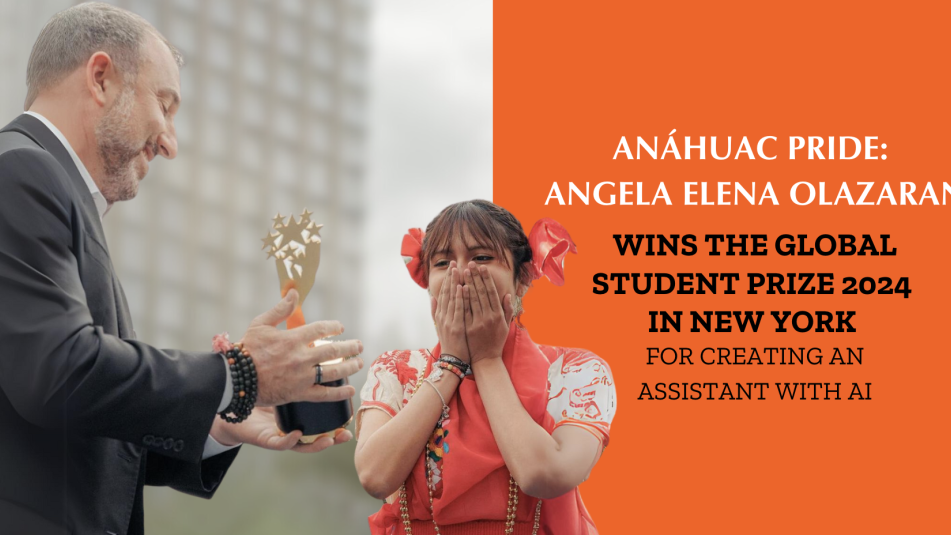 Angela Olazarán: Anáhuac student is recognized as the best student in the world by winning the Chegg.org Global Student Prize 2024 
