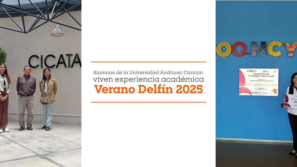 Estudiantes de la Universidad Anáhuac Cancún participan en el Verano Delfín 2025