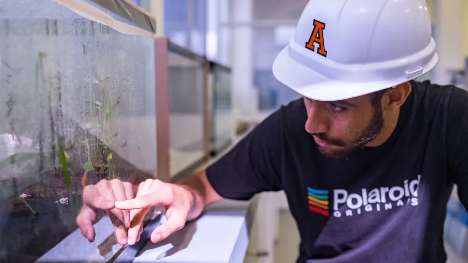 Estudiantes de ingeniería ambiental Anáhuac haciendo pruebas en laboratorio