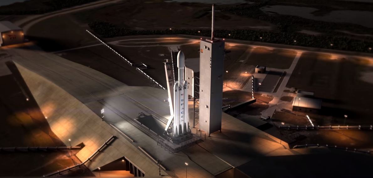 SpaceX lanzó el Falcon Heavy.