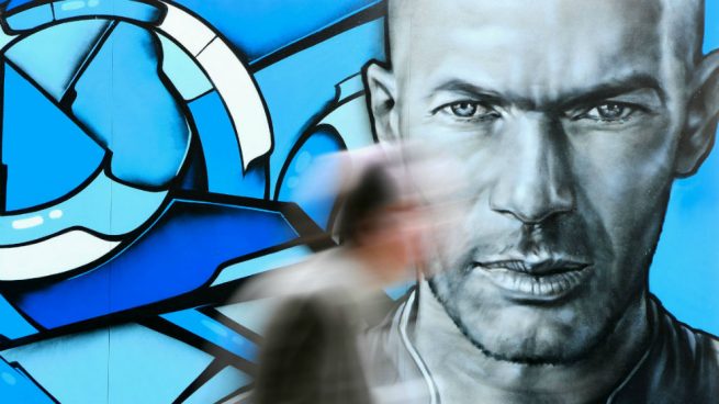 zinedine zidane grafitti