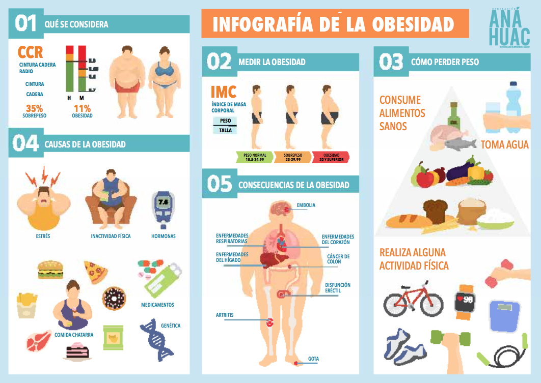 Infografía de la obesidad