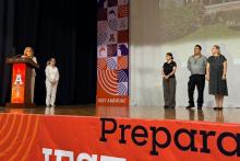 La Rectora toma protesta a los integrantes de la nueva mesa directiva de la Sociedad de Pares de Familia de la Preparatoria del IEST.
