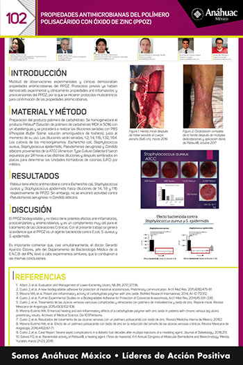 PROPIEDADES ANTIMICROBIANAS DEL POLÍMERO POLISACÁRIDO CON ÓXIDO DE ZINC (PPOZ)