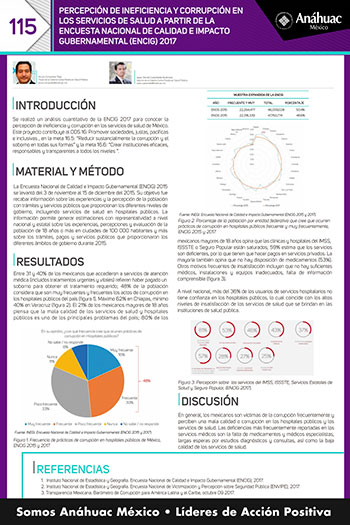 PERCEPCIÓN DE INEFICIENCIA Y CORRUPCIÓN EN LOS SERVICIOS DE SALUD A PARTIR DE LA ENCUESTA NACIONAL DE CALIDAD E IMPACTO GUBERNAMENTAL (ENCIG) 2017