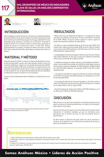 MAL DESEMPEÑO DE MÉXICO EN INDICADORES CLAVE DE SALUD; UN ANÁLISIS COMPARATIVO INTERNACIONAL