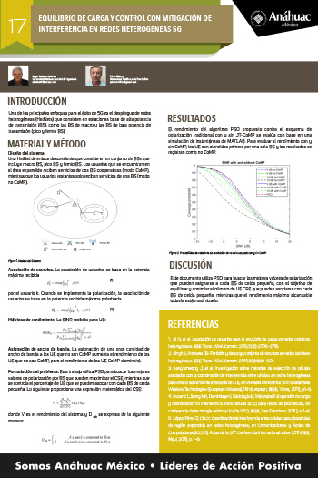 EQUILIBRIO DE CARGA Y CONTROL CON MITIGACIÓN DE INTERFERENCIA EN REDES HETEROGÉNEAS 5G