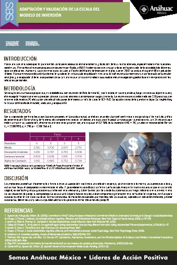 ADAPTACIÓN Y VALIDACIÓN DE LA ESCALA DEL MODELO DE INVERSIÓN