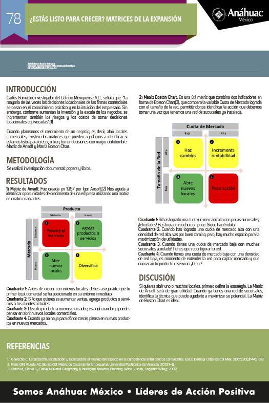 ¿ESTÁS LISTO PARA CRECER? MATRICES DE LA EXPANSIÓN