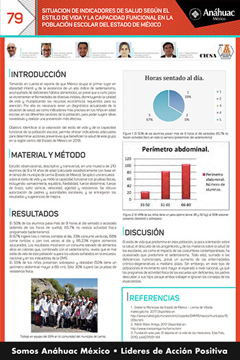 SITUACION DE INDICADORES DE SALUD SEGÚN EL ESTILO DE VIDA Y LA CAPACIDAD FUNCIONAL EN LA POBLACIÓN ESCOLAR  DEL ESTADO DE MÉXICO