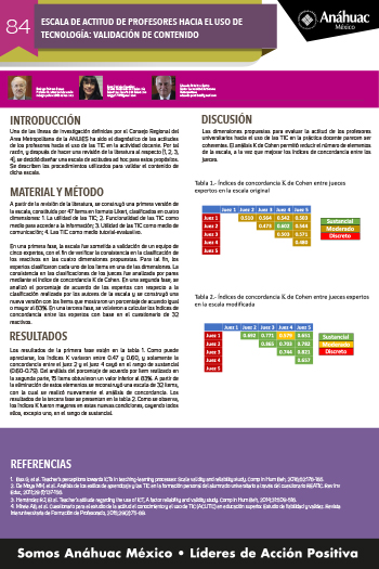 ESCALA DE ACTITUD DE PROFESORES HACIA EL USO DE TECNOLOGÍA: VALIDACIÓN DE CONTENIDO