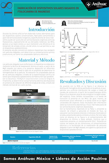 Fabricación de dispositivos solares basados en ftalocianina de magnesio