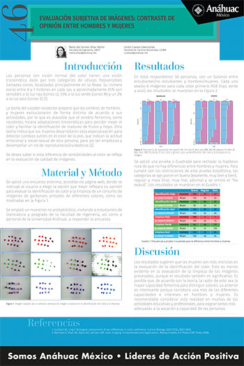 Evaluación subjetiva de imágenes: Contraste de opinión entre hombres y mujeres