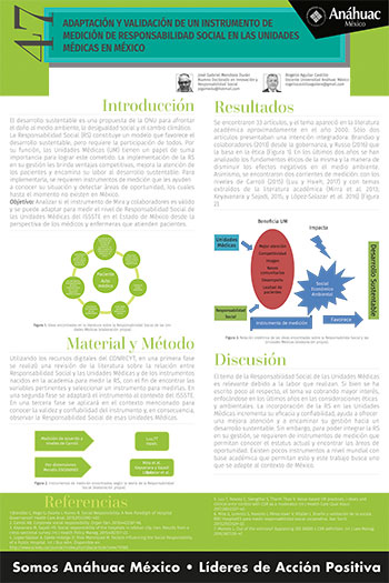 Adaptación y validación de un instrumento de medición de Responsabilidad Social en las Unidades Médicas en México