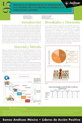 Medición de la contribución de las organizaciones de la sociedad civil a los objetivos de desarrollo del Estado de Baja California