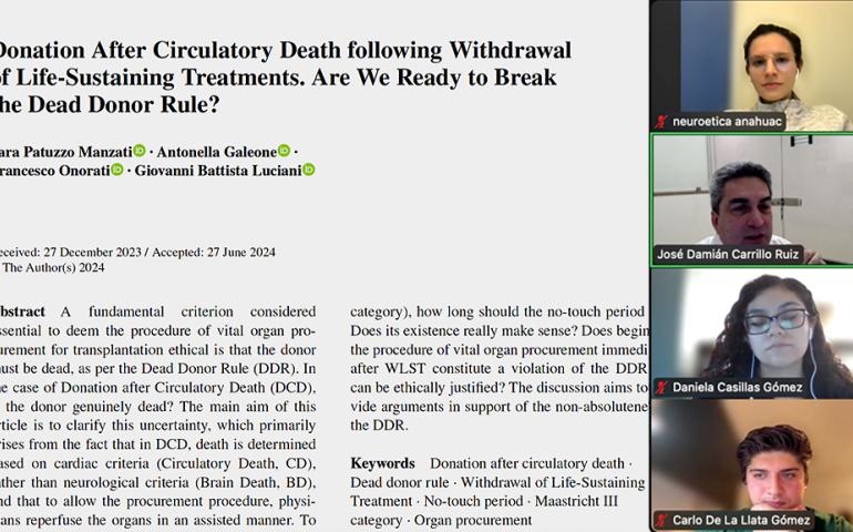 Dr. Damián Carillo leads the first Journal Club of 2025
