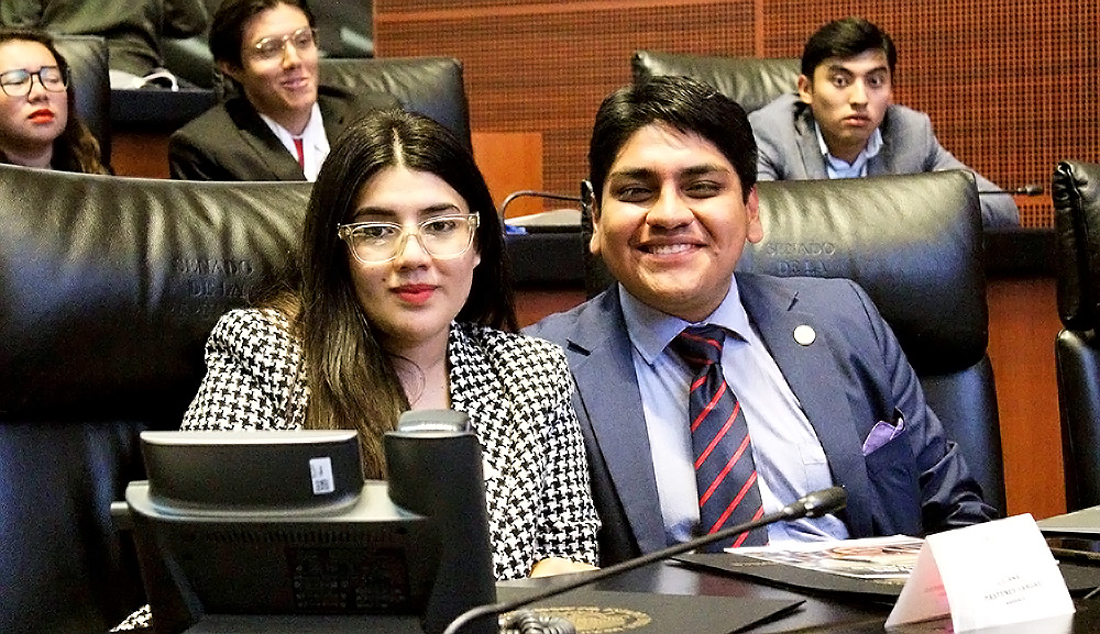 Nuestro alumno Aldo Martínez participa en el Parlamento Juvenil 2023