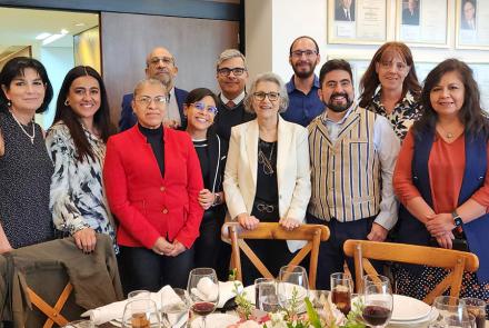 A través de una comida, agradecemos a la Dra. Oliva Sánchez García