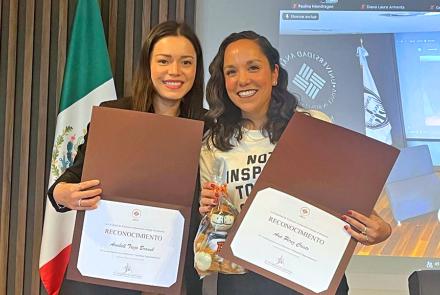 Nuestras egresadas, Anabell Trejo y Ana Pérez Cristo, participan en Actuarias Emprendedoras