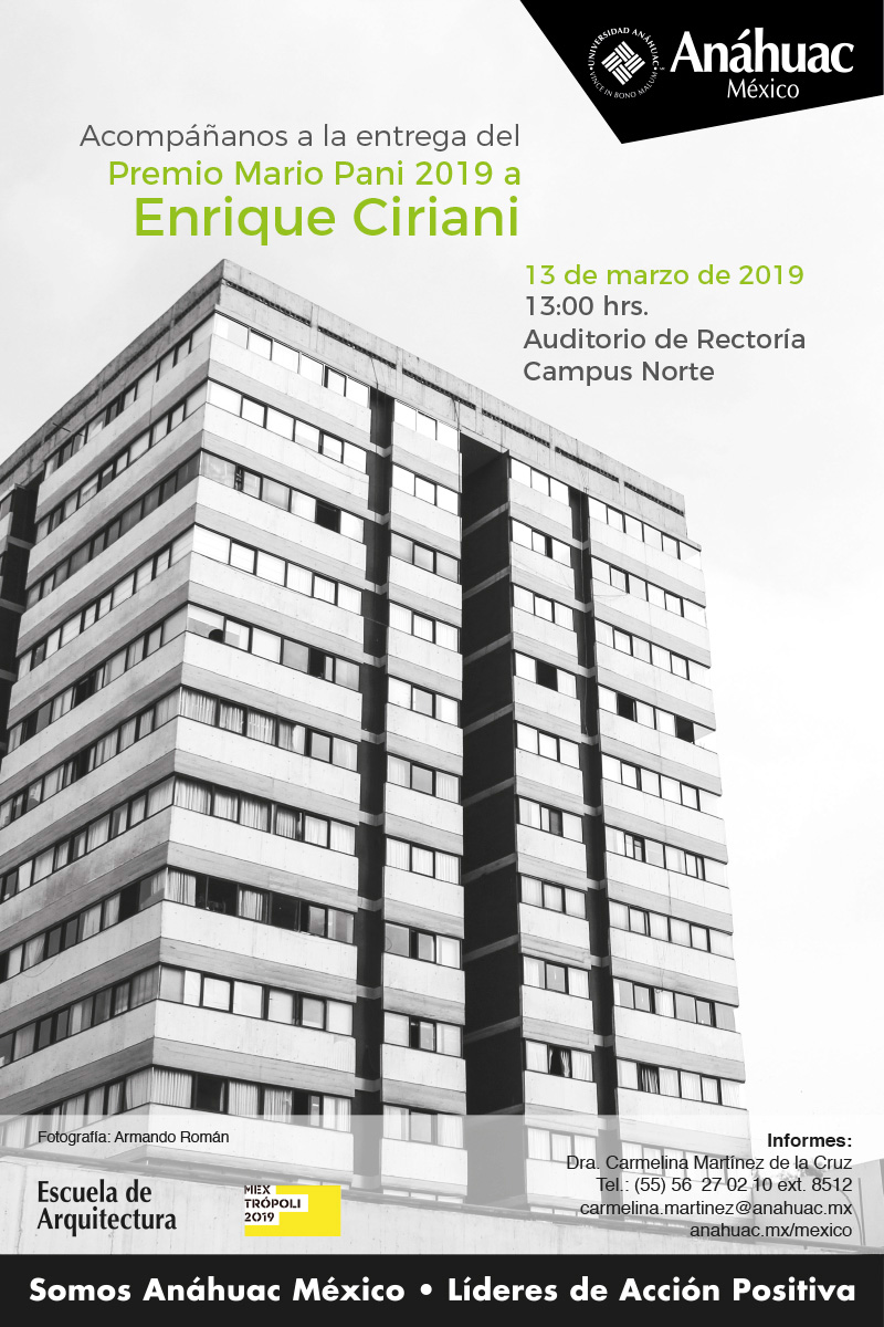 Premio Mario Pani 2019