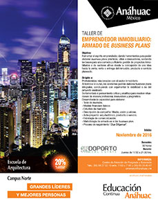Workshop / Taller Emprendedor Inmobiliario. Armado de Business Plan.