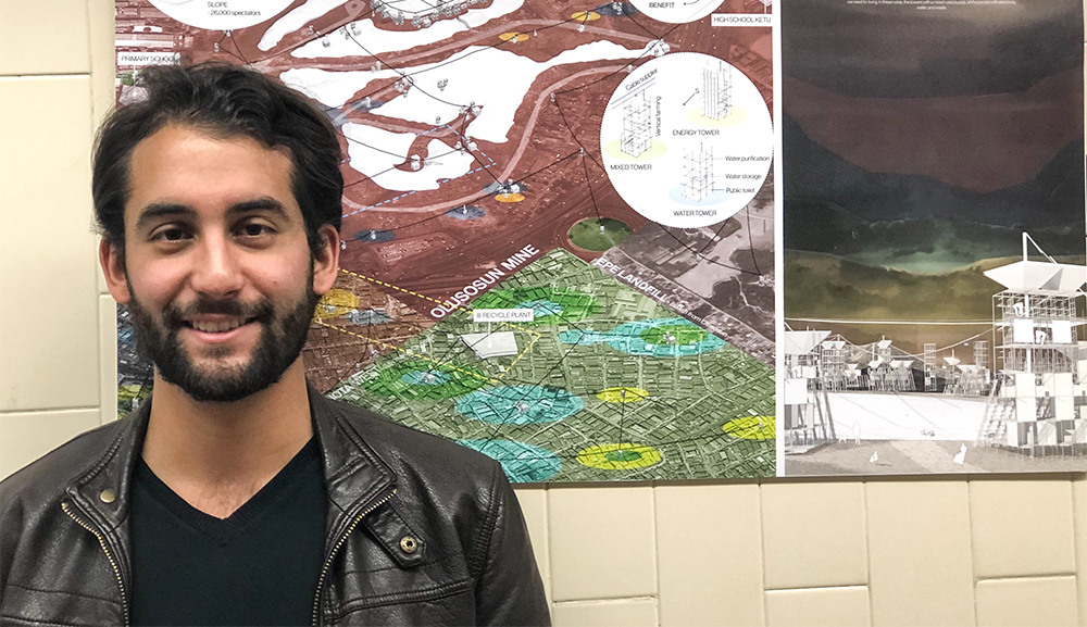 Alumno de Arquitectura obtiene Mención Honorífica en concurso internacional