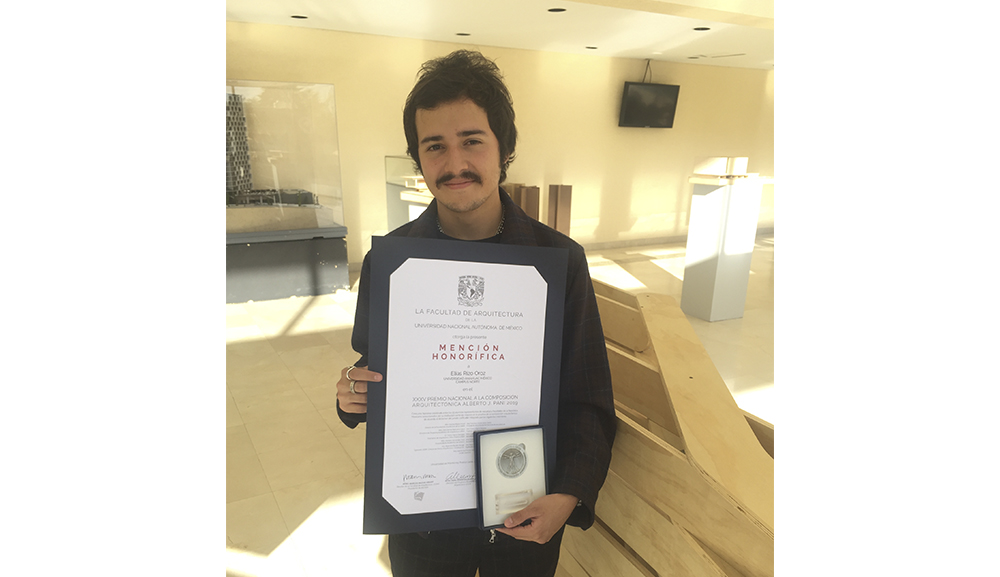 Alumno de Arquitectura es reconocido en el concurso Alberto J. Pani de la UNAM 