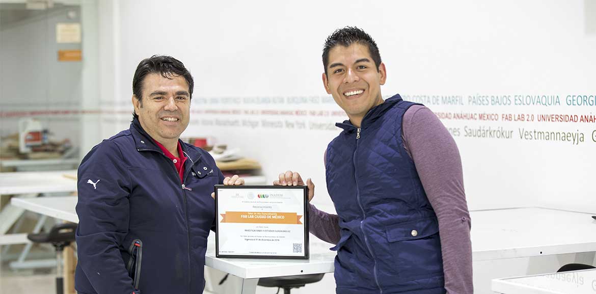 Inadem reconoce por tercer año consecutivo nuestro Fab Lab