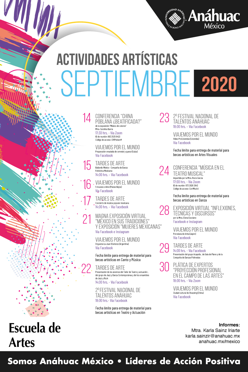 Actividades del mes de septiembre 
