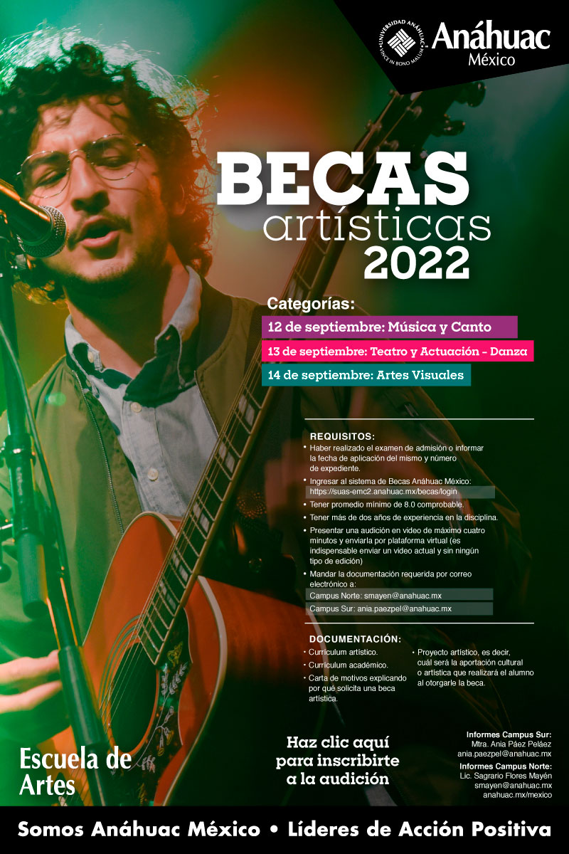Becas artísticas 2022