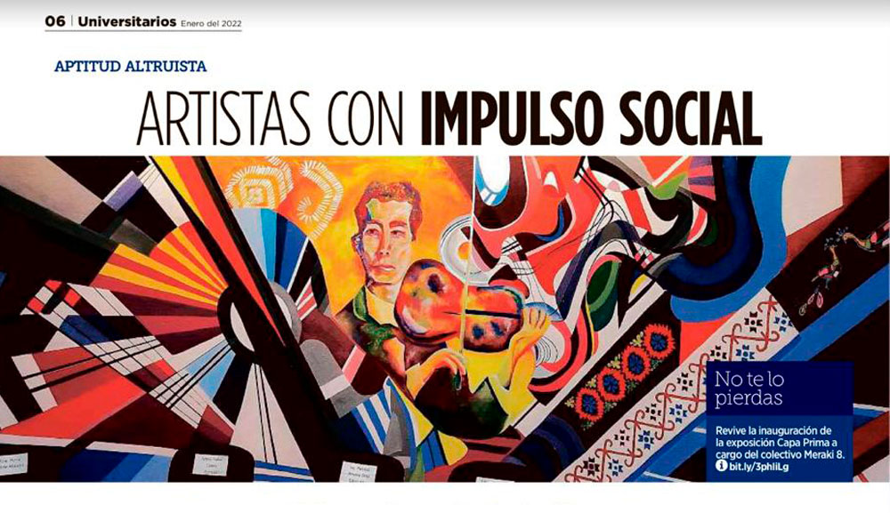 "Artistas con impulso social" por el Periódico Reforma