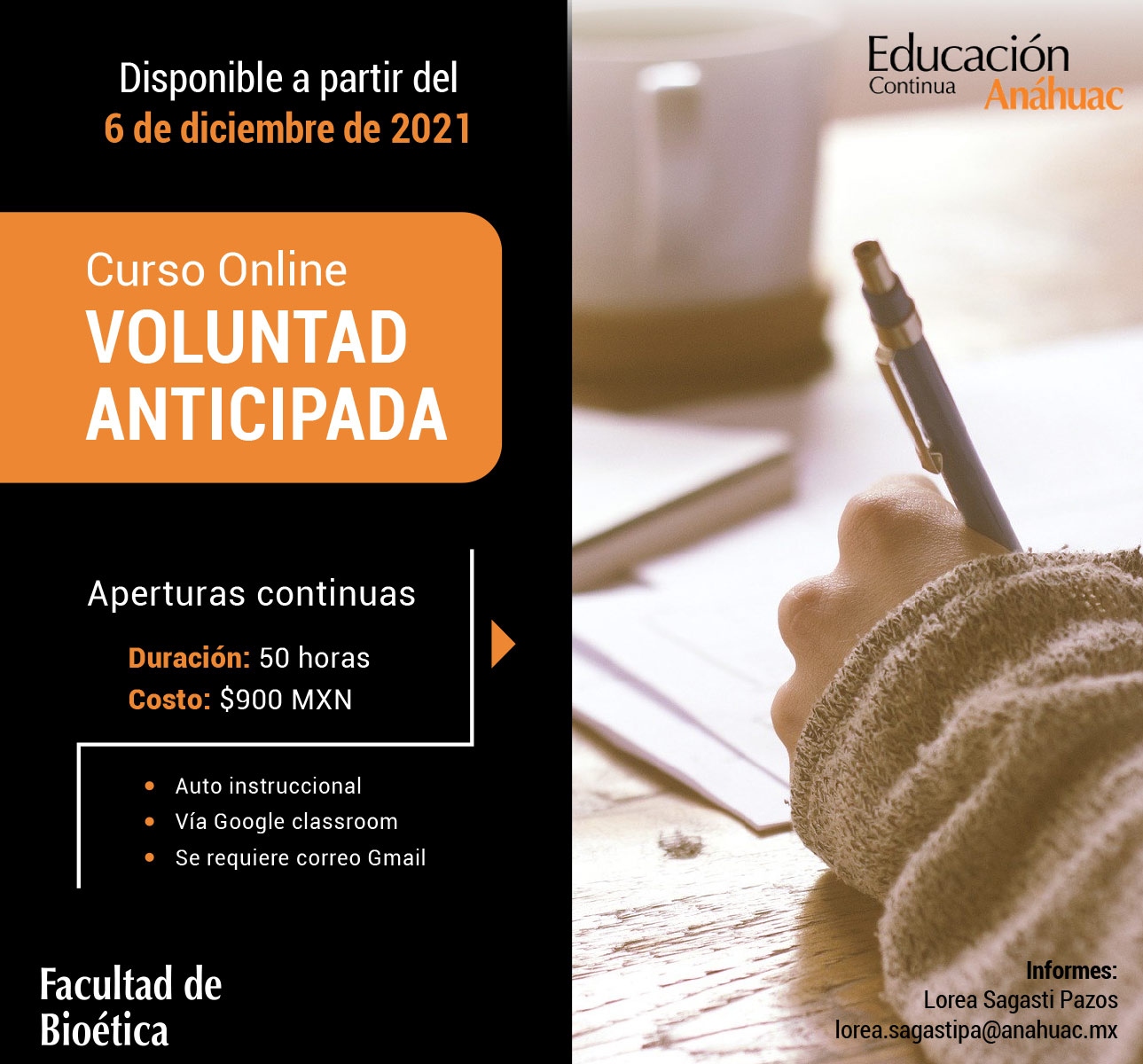 Curso Online de Voluntad Anticipada