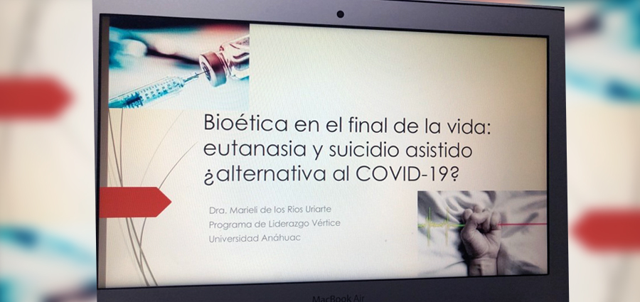 Académicas de la Facultad de Bioética imparten ponencia online para alumnos del programa VÉRTICE 