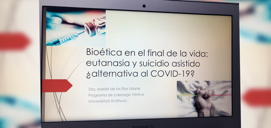 Académicas de la Facultad de Bioética imparten ponencia online para alumnos del programa VÉRTICE