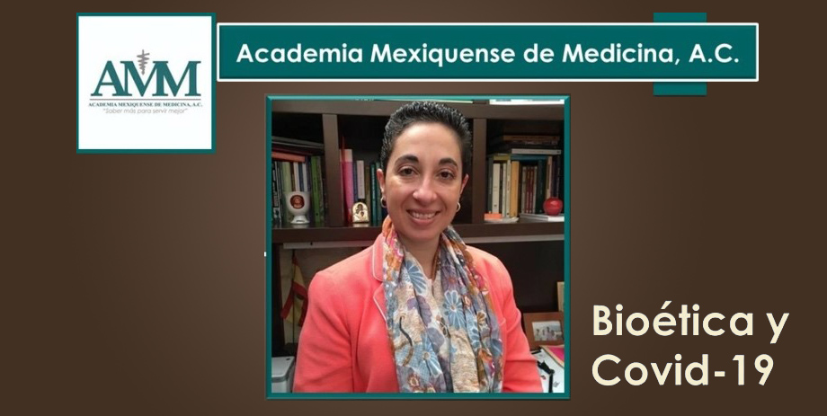 Académica de la Facultad de Bioética imparte ponencia sobre dilemas bioéticos en la pandemia por COVID-19