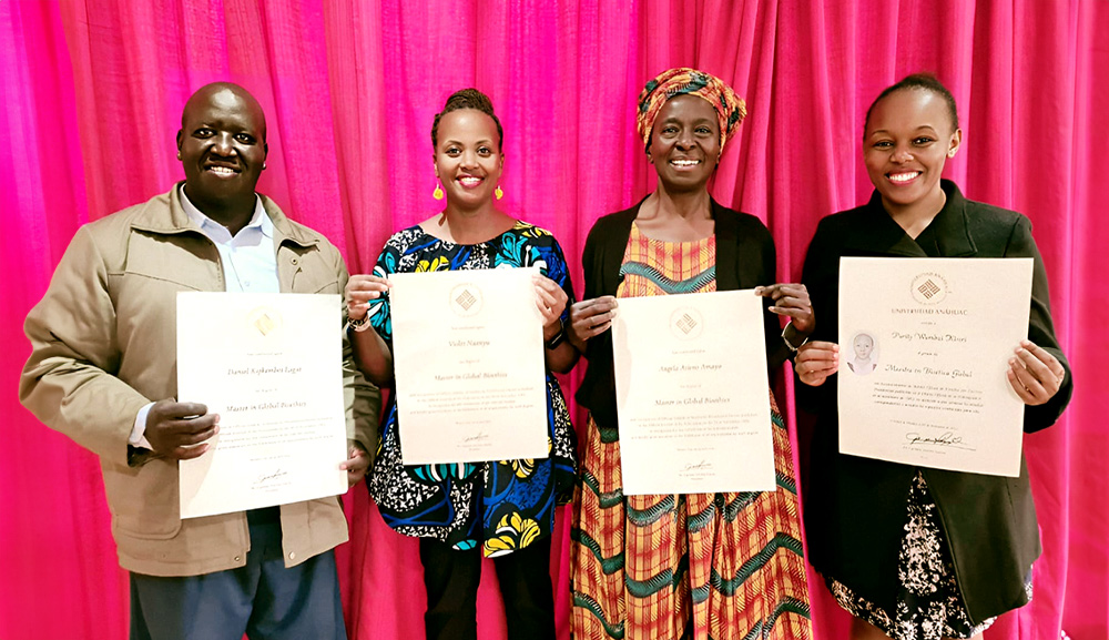 Kenyan students stand out in the Master in Global Bioethics at the Anahuac University