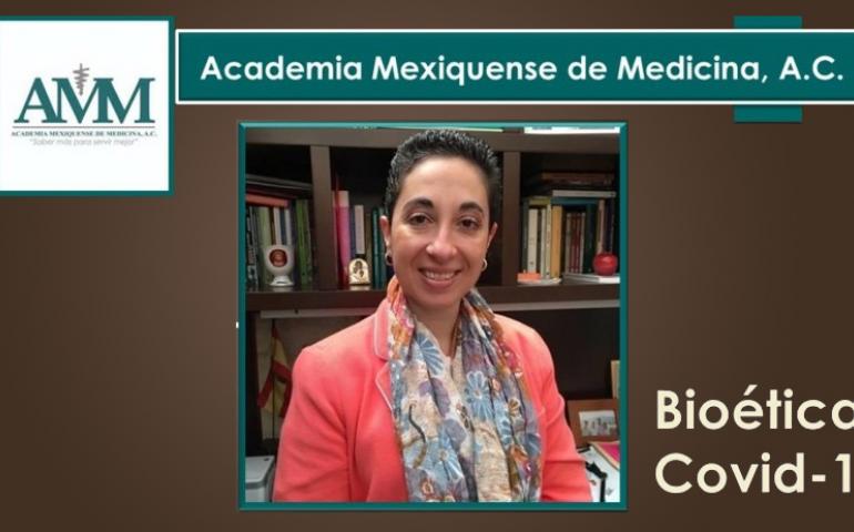 Académica de la Facultad de Bioética imparte ponencia sobre dilemas bioéticos en la pandemia por COVID-19