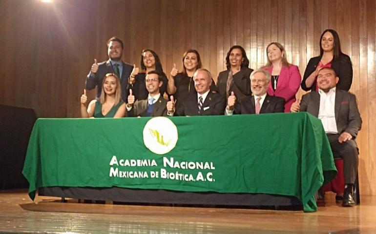 Profesor de la Facultad de Bioética asume presidencia de la Academia Nacional Mexicana de Bioética, A.C.