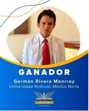 Germán Rivera Monroy, ganador del Premio Nacional al Mérito Médico Estudiantil