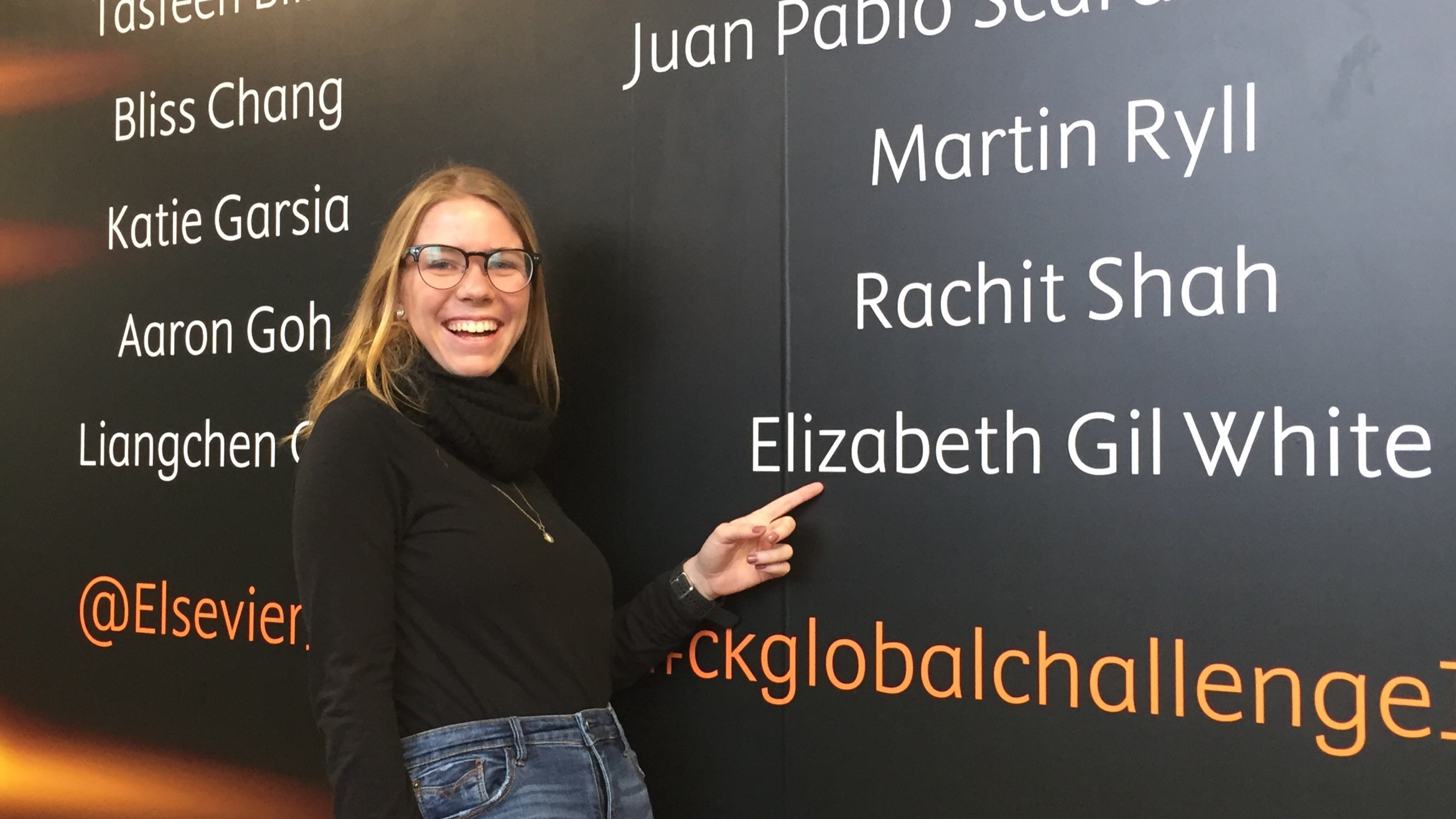 Elizabeth Gil White, alumna de la Licenciatura de Medicina participó en la final del ClinicalKey Global Challenge en Londres a finales de 2019