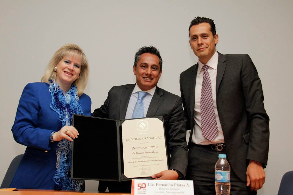 Lic. Fernando Platas en catedrá prima Escuela de Ciencias del Deporte de la Universidad Anáhuac.